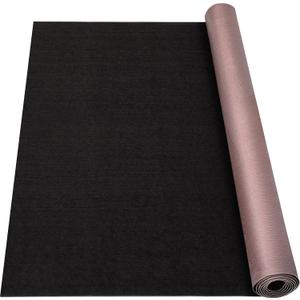 Grefinity Marine Carpet, 5 FT x 20 FT Black Indoor/Outdoor Carpet, 0.2" Thick, Non-Slip, Waterproof, Machine Made, High Pile, Rectangular Area Rug