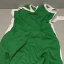 Fisoew Womens Tennis Mini Dress with Built-in Shorts & Bra Open Back Sleeveless Golf Gym Workout Tank Dresses, Large Green