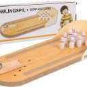 Mini Desktop Bowling Game - Portable Hand-Eye Coordination & Focus Training Toy for Kids and Adults - Perfect for Home, Office, and Travel