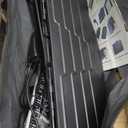 Klvied Portable Folding Sheet Music Stand with Violin Hanger, Black