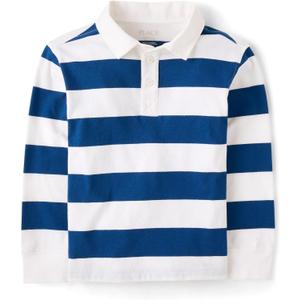 The Children's Place Boys' Long Sleeve Rugby Polo S