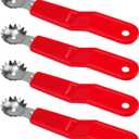 2 x 4pcs Tomato Strawberry Corer Tool, Strawberry Huller Stem Remover Fruit Vegetable Skin Peeler Seeder Core Removing Tools with Ergonomic Handles Kitchen Gadget for Canning Strawberries Tomatoes