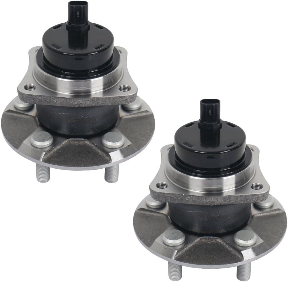 Autoround 512217 Pair Rear Wheel Bearing Hub Assembly fit for Toyota Corolla 2003-2008/ Prius 2004-2009/ Celica 2000-2005/ Matrix 03-08, Scion tC 05-10, Pontiac Vibe 03-08 FWD, ABS Models Only