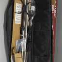 KANKA Rotisserie Grill Kit – Heavy Duty Portable Spit Roaster with Electric Motor – Works with Fire Pits, Campfires, Charcoal & Gas Grills – 22LB Capacity, Stainless Steel - Includes Carrying Bag
