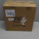 Gold Wall Sconce, HWH Single Wall Light Fixture Brushed Gold Wall Lamp with Frosted Milk White Striped Glass Shade, Modern Indoor Wall Sconce for Kitchen Bedroom Schoolhouse, 5HZG97B BG