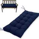 MTMR Water-Repellent Outdoor Bench Cushion-44X19 Inch Tufted Porch Swing Cushions with High Elasticity PP Cotton and Durable Ties, Thick Bench Seat Cushions for Patio Furnitures, Indoor Window Cushion