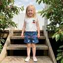 VISGOGO Toddler Baby Girl Short Set Summer Denim Outfits 6 12 18 24M 2T 3T 4T 5T Flower Jeans Shorts Tops Kids Girl Clothes