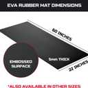 ONREVA Workbench Mat 22X60 Inches, 5mm Thick EVA Rubber Work Mat, Protect Your Work Bench Top, Heavy Duty Non-Slip Pad for Tool Box Top, Table, Tool Station Cover Liner Matt 60"X22"