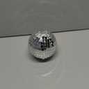 ArtCreativity 4 Inch Mirror Disco Ball, Set of 2, Silver Disco Balls with Hanging String for Parties, Birthdays, & Weddings, 90s Disco Party Decorations & Supplies, Ceiling Dcor Disco Accessories