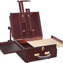 MEEDEN Pochade Box - Portable Tabletop Easel for Outdoor Painting, Walnut