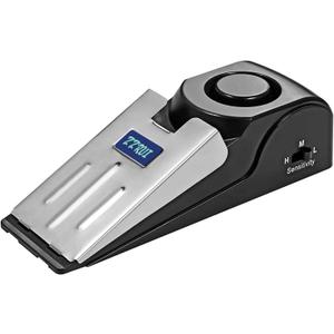 ZZRUI Door Stop Alarm with 120dB Siren, Portable Wedge Door Stopper Security Alarm for Travel, Home, Apartment, Hotel, Entry Alert & Self Defense Device  1 Pack