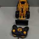 Top Race 6 Channel Full Functional Front Loader RC Remote Control Construction Toy Tractor Lights & Sounds 2.4Ghz Remote Control Tractor Toys Bulldozer RC Construction Vehicles Boy Toys