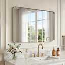 36"x24" Bathroom Vanity Mirror for Wall Aluminum Framed Farmhouse Rectangle