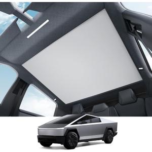 BASENOR Sunshade Roof for 2026-2024 Tesla Cybertruck Glass Roof Sun Shade
[Nano Ice Crystal Cooling] Block UV Cover Top Window Keep Cooling Foldable Sunshades Bag for Cybertruck Accessories Gray