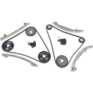 Timing Chain Kit 5.6L Fit for Titan 2005-2006 for QX56 2004-2006 for Armada-Auto 2005-2006 Car Engine Time Parts 13028ZJ00A 130247S010 130857S012