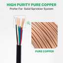 FIRMERST 18/13 Solid Sprinkler Wire for up to 12 Valves System 250 Feet