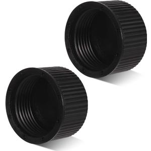 2pcs Sand Filter Drain Cap with 2pcs Sealing Gasket, Plastic Pool Filter Drain Cap Pool Sand Filter Parts Sand Filter Drain Plug for Hayward Pool Filter Parts SPA Swimming Pool (Black)