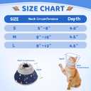 Cat Cone Collar Soft to Stop Licking, Adjustable, Foldable Lightweight Kitten Cones After Surgery Recovery for Cats & Kittens, Cat Cone Alternative, Easy Eating (Grey, L)