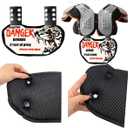 Sports Football Back Plate Curved Design Football Lower Back Protect Sports Protective Accessories Devil Pattern for Kids & Adults