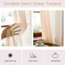 Pink Sheer Curtains 96 Inch Length Semi Voile Sheer Curtains for Girls Bedroom Living Room Pinch Pleated Soft Touch Light Filtering Drapes(Soft Pink, 42 W x 96 L, 2 Panels)