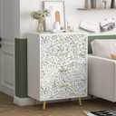 Heroad Green Floral Peel and Stick Wallpaper Boho Contact Paper for Cabinets Drawers 16.1''x393'' Leaf Wall Paper Removable Self Adhesive Wallpaper for Bedroom Bathroom Waterproof Decor Vinyl Roll