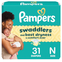 Pampers Baby Diapers  Swaddlers  Size 0, 31 Count, Ultra Absorbent Disposable Newborn Diaper