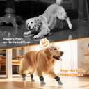 PICK FOR LIFE Non Slip Dog Socks with Grippers Prevent from Licking Paws,Anti-Slip Dogs Grip Socks for Senior Dogs on Hardwood Floor(Grey,2Pairs,Large)