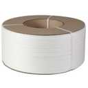 1/2" Strapping 9900 Ft Machine Grade 8x8 Core Polypropylene Heavy Duty Grade Strapping, 1 Roll, White