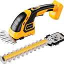 Cordless Hedge Trimmer Compatible with DEWALT 20V MAX Battery(No Battery), Electric Hedge Trimmer Cordless Grass Trimmers, Bush Trimmers Grass Shears Handheld for Yard, Garden, Lawn Care