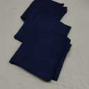DEZENE Couch Pillow Cases 16x16 Navy: 3 Pack Cozy Soft Velvet Square Throw Pillow Covers for Farmhouse Home Decor