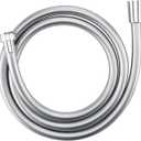 Bidet Hose 48 Inches Shower Hose Explosion Proof Anti Winding High Pressure Showerhead Hoses Used In Showerheads Spray Bidet Bathing Toilet Cleaning Pet Flexible Rv Short Shower Hoses Replacement (Silver)