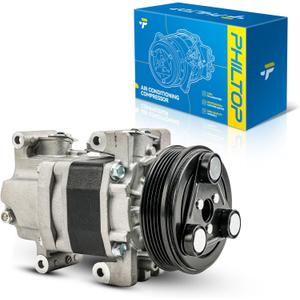 PHILTOP 98472 AC Compressor with Clutch, Air Conditioning Compressor Fit for Mazda 3 2006 2008, for Mazda 3 2007 2.0L, for Mazda 3 2007 2.3L, for Mazda 5 2006-2008