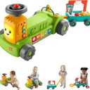Fisher-Price Baby to Toddler Toy Laugh & Learn 4-in-1 Farm to Market Tractor Ride On with Pull Wagon & Smart Stages for Infants Ages 9+ Months