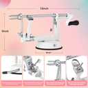 Apple Peeler, Slicer Corer Potato Peelers 3 In 1, Stainless Steel Heavy Duty with Suction Cup Base And 3 Extra Blades (White)