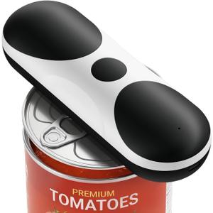 Electric Can Opener, One-Touch Automatic Can Opener, USB Rechargeable Electric Can Opener for Seniors with Arthritis- Cordless Battery Powered, Side Cut, Smooth Edge, Handsfree, for Any Size Cans, Small & Compact