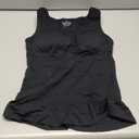 Shapewear Tank Top Tummy Control Vest Top Body Shaper Built in Shelf Bra Shirt, XL