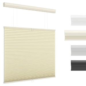 UNISHADES Top Down Bottom Up Cellular Shades Cordless Honeycomb Blinds for Indoor Windows, for Windows Size (35" W × 48" H) Colour (Beige - Light Filtering)