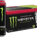 Monster Energy Strawberry Shot, Green, Original, Energy Drink, 16 Ounce (Pack of 15) (EXP 12/31/26)