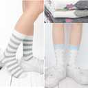 10 Pairs Womens Cotton Socks Soft Ladies Multiple Colors Patterned Original Design Gifts Socks for Womens Girls (Mixed Color 9)