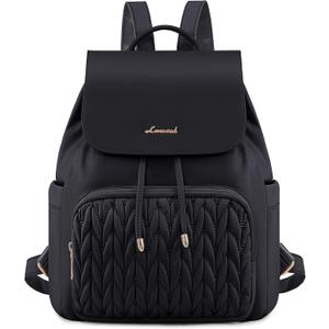 LOVEVOOK Backpack Purse for Women,Small Backpack for Women for Travel Work,Cute Backpack Daypack With Anti-theft Pocket,14 Inch Fashion Ladies Backpack for Daily College Shopping (Black)