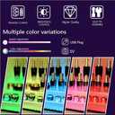 12 IN Clear Acrylic Display Riser Shelf with LED light,3 Tier Display Step Shelves Holder, Perfume Cologne Organizer Holder,Pops Toys Figures, Clear Cupcake Riser, Dessert Shelf, Decoration on