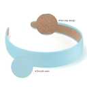 6 x WantGor Satin Headbands for Women, 1.2 Inch Wide Solid Hair Bands Plain Hairband Holiday Head Band Hair Accessories for Crafts DIY (Blue)