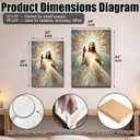 Holy Jesus Canvas Wall Art Religious Christianity Holy Jesus Poster Print Gallery Home Decor Painting Suitable for Bedroom Living Room Prayer Room Church Sunday School 16 x 24 in Ready to Hang