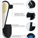 Upgraded Soccer Shin Guards Pads for Kids Youth Adults, CE Certified AirsFish Shin Guard Sleeves Protection Gear for Boys Girls Soccer Games EVA Cushion Reduce Shocks and Injuries (Large, White+Gold)