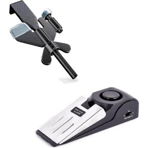 1 Pack Door Stop Alarm with Adjustable Portable Door Lock 120 dB Travel Door Stopper Door Wedge Alarm with 3 Levels Sensitivity for Hotel, Home, Apartment