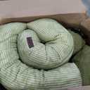 MAXYOYO Folding Sofa Bed, Convertible Sleeper Chair with Pillow Foldable Mattress with Back Support, Portable Fold Out Chair Bed Comfy Floor Sofa Lounge for Living Room Bedroom, Gree, Single