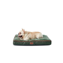 Bedsure Washable Dog Bed Medium Size Dog - 3 Inch Thicken Up to 45lbs Pet Mat Pillows with Removable Washable Cover, Green