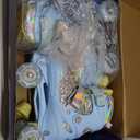 Nattork Kids Roller Skates for Girls Kids, 4 Sizes Adjustable Girls Roller Skates for Ages 3-12 with Light up Wheels & Safety Protection - Cool Birthday Gift for Indoor Outdoor Sports (Small(10C-13C), Candy)