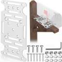 Mailbox Mounting Bracket, Heavy-Duty Plate for Post Mount Mailboxes Compatible with Mail Boss, Architectural MAILBOXES, Gibraltar, hykolity, ShoppingOnBed, adoorn (White)