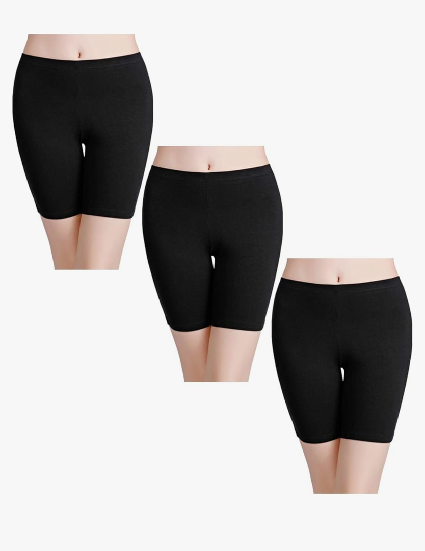 wirarpa Women's Anti Chafing Cotton Underwear Boy Shorts Long Leg Boyshorts Panties 3 PackbXL